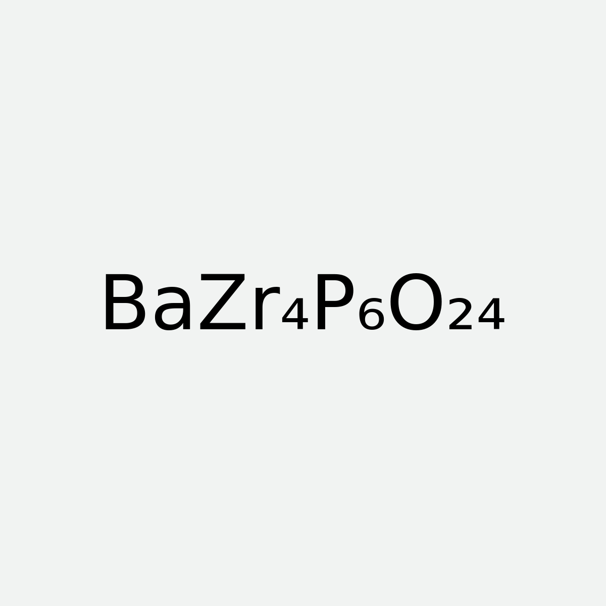 Barium Zirconium Phosphate